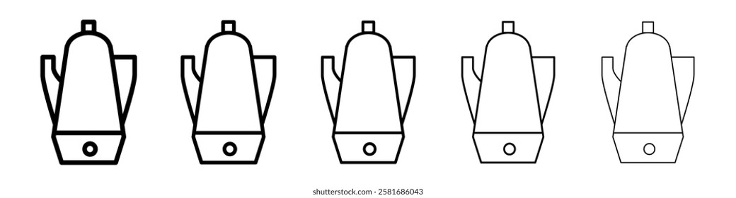 Tea maker icon Vector logo sign