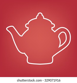 Tea maker. Vector illustration. Line icon.