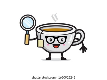 tea mascot character vector design