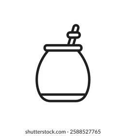 Tea Mate Outline Icon Vector Illustration