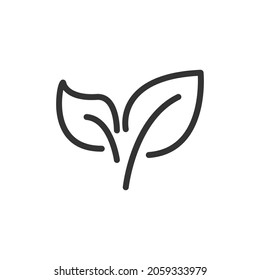 Tea minimal line icon. Web stroke symbol design. Tea sign isolated on a white background. Premium line icon.