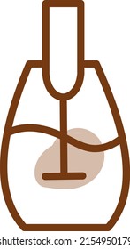 Tea mixing, illustration, vector on a white background.