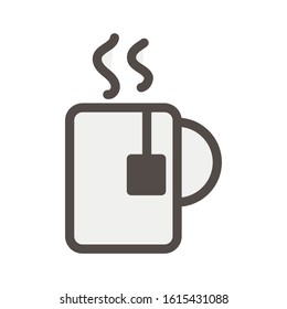 tea mug beverage isolated icon vector illustration design