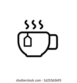 tea mug icon design vector template