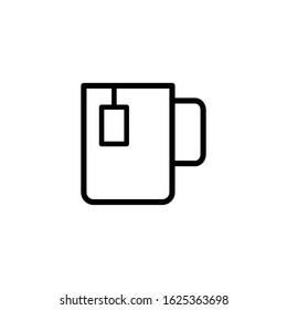 tea mug icon design vector template