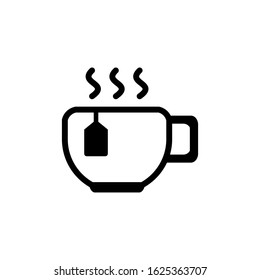 tea mug icon design vector template