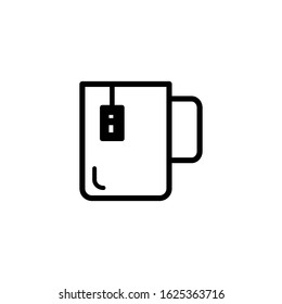 tea mug icon design vector template