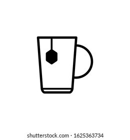 tea mug icon design vector template