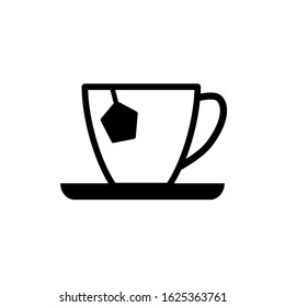 tea mug icon design vector template