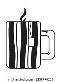 Teebeutel-Symbol auf weißem Hintergrund