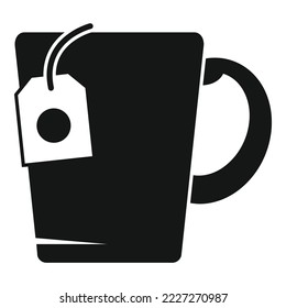 Tea mug icon simple vector. Hot drink. Herbal cup