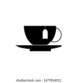 Tea mug icon vector design template