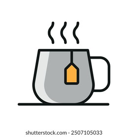 Tea mug icon vector design templates simple and modern concepts