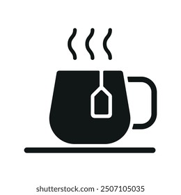 Tea mug icon vector design templates simple and modern concepts