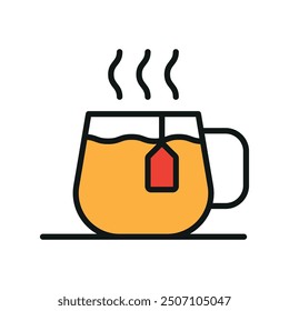 Tea mug icon vector design templates simple and modern concepts