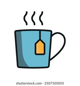 Tea mug icon vector design templates simple and modern concepts