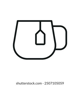 Tea mug icon vector design templates simple and modern concepts