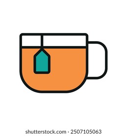 Tea mug icon vector design templates simple and modern concepts