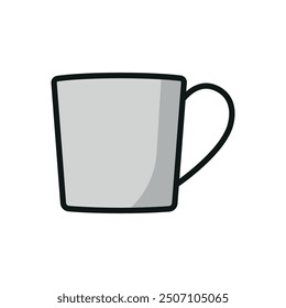 Tea mug icon vector design templates simple and modern concepts