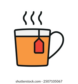 Tea mug icon vector design templates simple and modern concepts