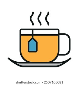 Tea mug icon vector design templates simple and modern concepts