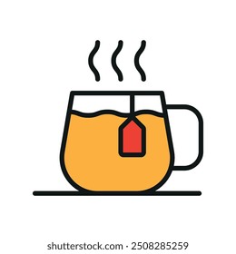 Tea mug icon vector design templates simple and modern concepts