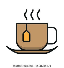 Tea mug icon vector design templates simple and modern concepts