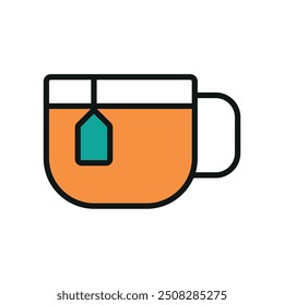 Tea mug icon vector design templates simple and modern concepts