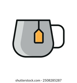 Plantillas de diseño de Vector de icono de taza de té conceptos simples y modernos