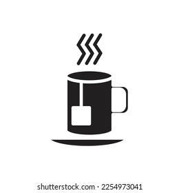 tea mug icon vector template