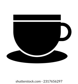 Tea Mug Vector Glyph Icon For Personal And Commercial Use.
