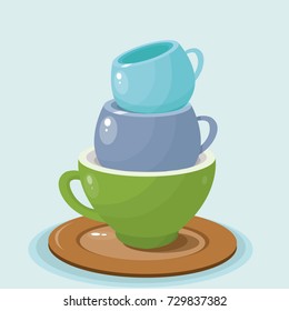 tea, mugs, green.