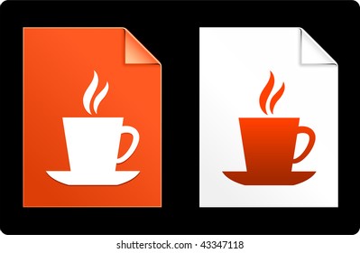 Tea on Paper Set Original Vector Illustration