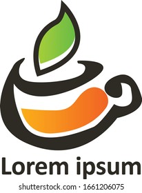 Tea Organic Drink Logo Vector Design