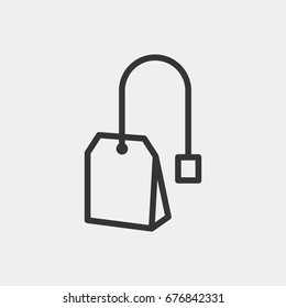 Tea pack  icon illustration isolated vector sign symbol