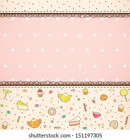 Tea party background 