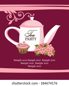 Tea party card