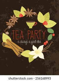 Tea party card