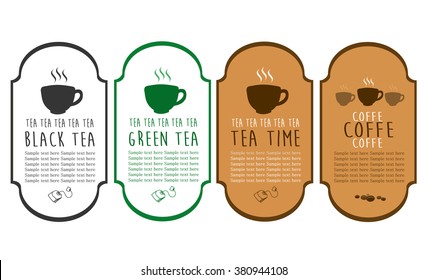 tea party card design. vector illustration