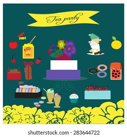 Tea party illustration