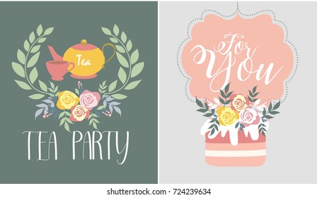 Tea party invitation