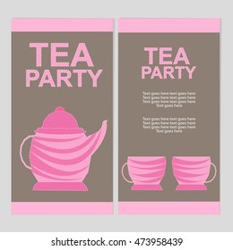 Tea Party Invitation, Tea Party Card