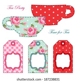 Tea Party Printables As Tea Labels Or Tags In Shabby Chic Style