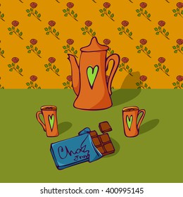 Tea party still life