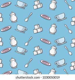 Tea patterns background