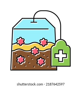 tea for phytotherapy color icon vector. tea for phytotherapy sign. isolated symbol illustration