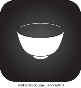 Tea pialat simple icon on square   background