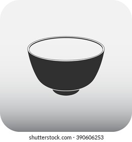 Icono simple del pialat del té en cuadrado   antecedentes