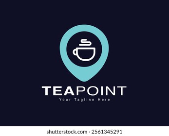 tea, tea point, tea shop logo, breakfast, cafe, cafe logo, vector, Tea Spot