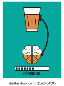 Tea poster,charging brain poster, tea poster, chai or tea banner, Graphic Design,Advertising,Illustration,Adobe Illustrator